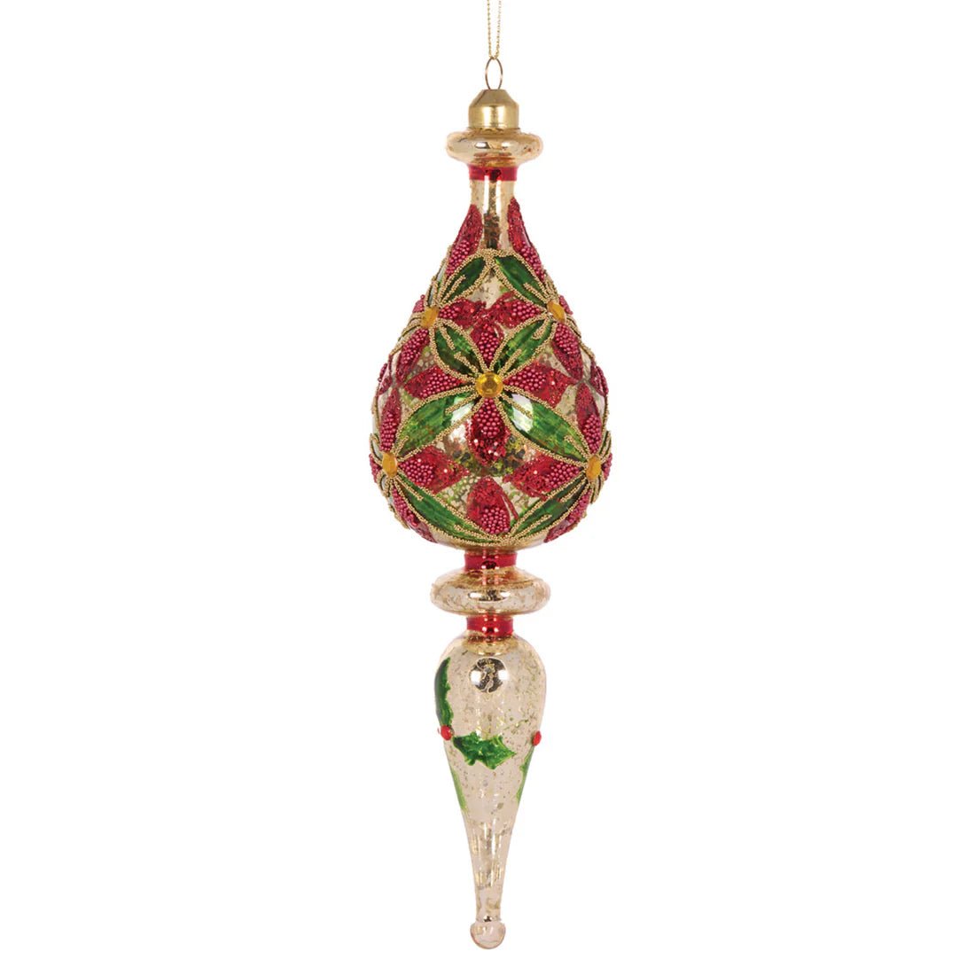 TRADITIONAL BEADED FLORAL FINIAL - Pure Apotheca