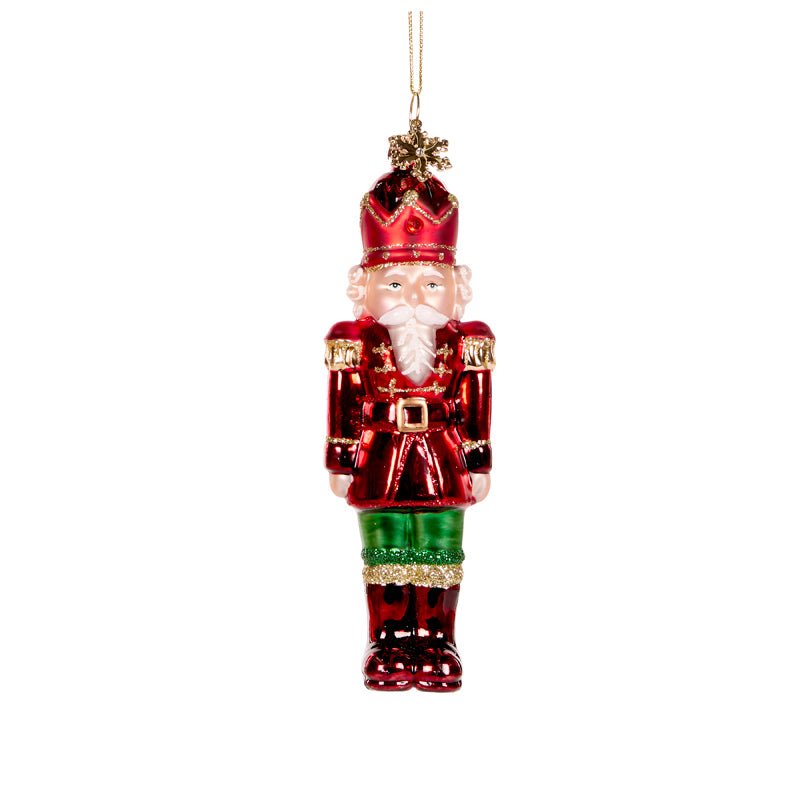 TRADITIONAL NUTCRACKER GLASS ORNAMENT - Pure Apotheca