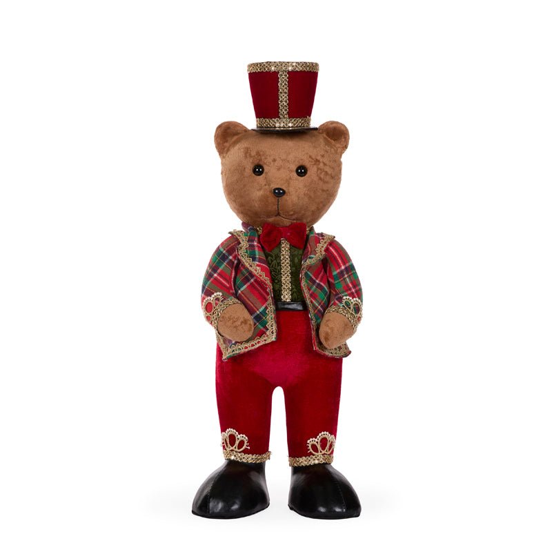 TRADITIONAL RED TARTAN MR BEAR - Pure Apotheca