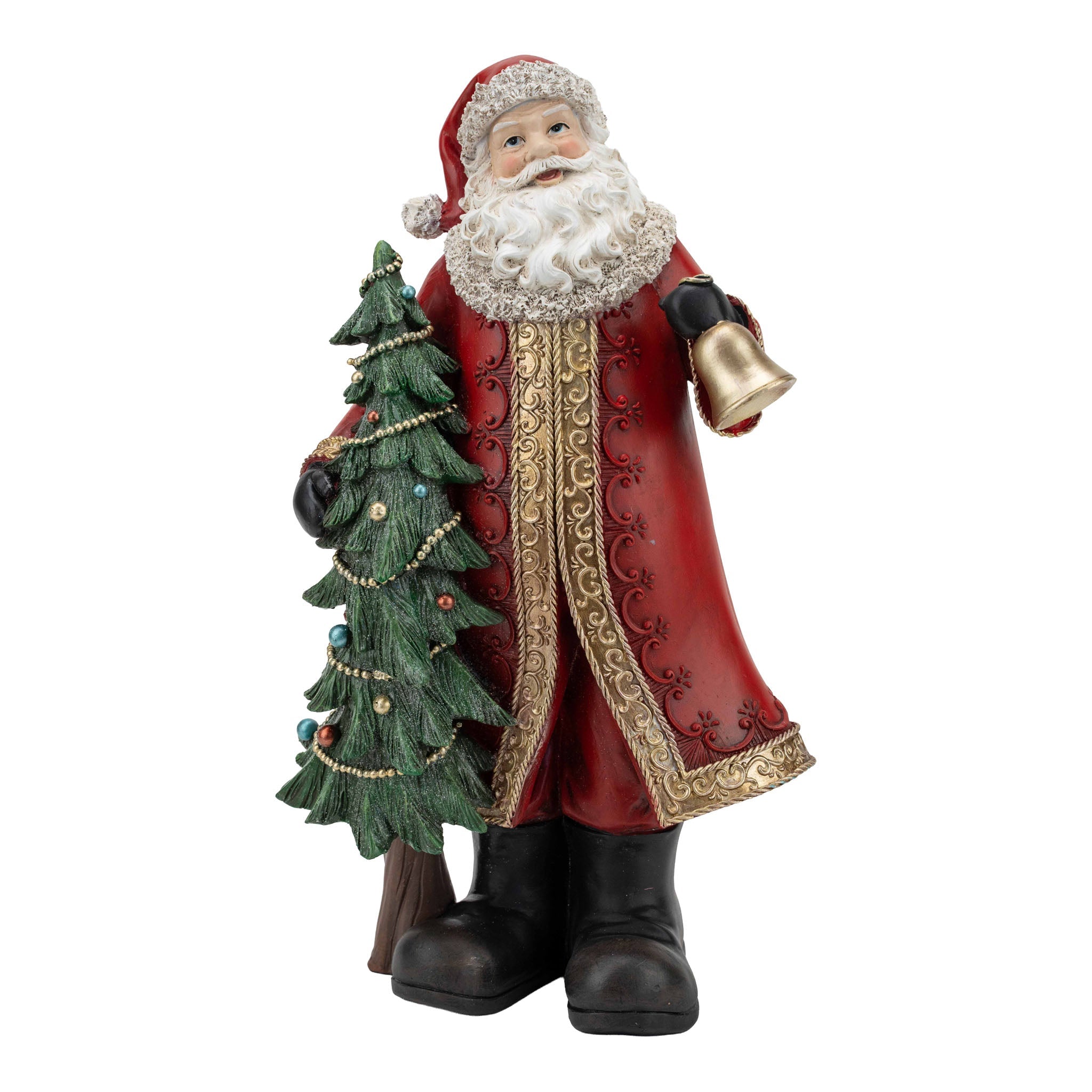 Traditional Santa with Tree 38cm - Pure Apotheca