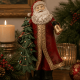 Traditional Santa with Tree 38cm - Pure Apotheca