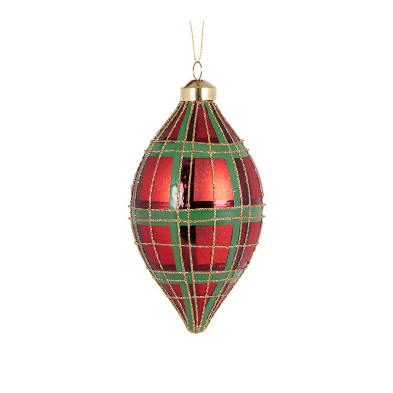 TRADITIONAL TARTAN DROP BAUBLE - Pure Apotheca