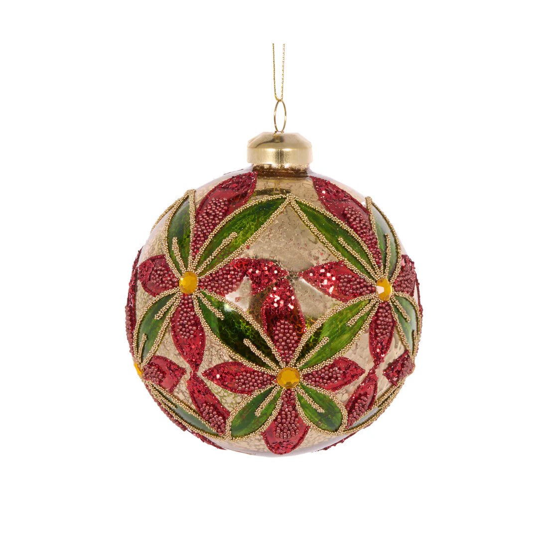 TRADITONAL BEADED FLORAL BAUBLE - Pure Apotheca