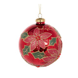 TRADITONAL BEADED POINSETTIA BAUBLE - Pure Apotheca