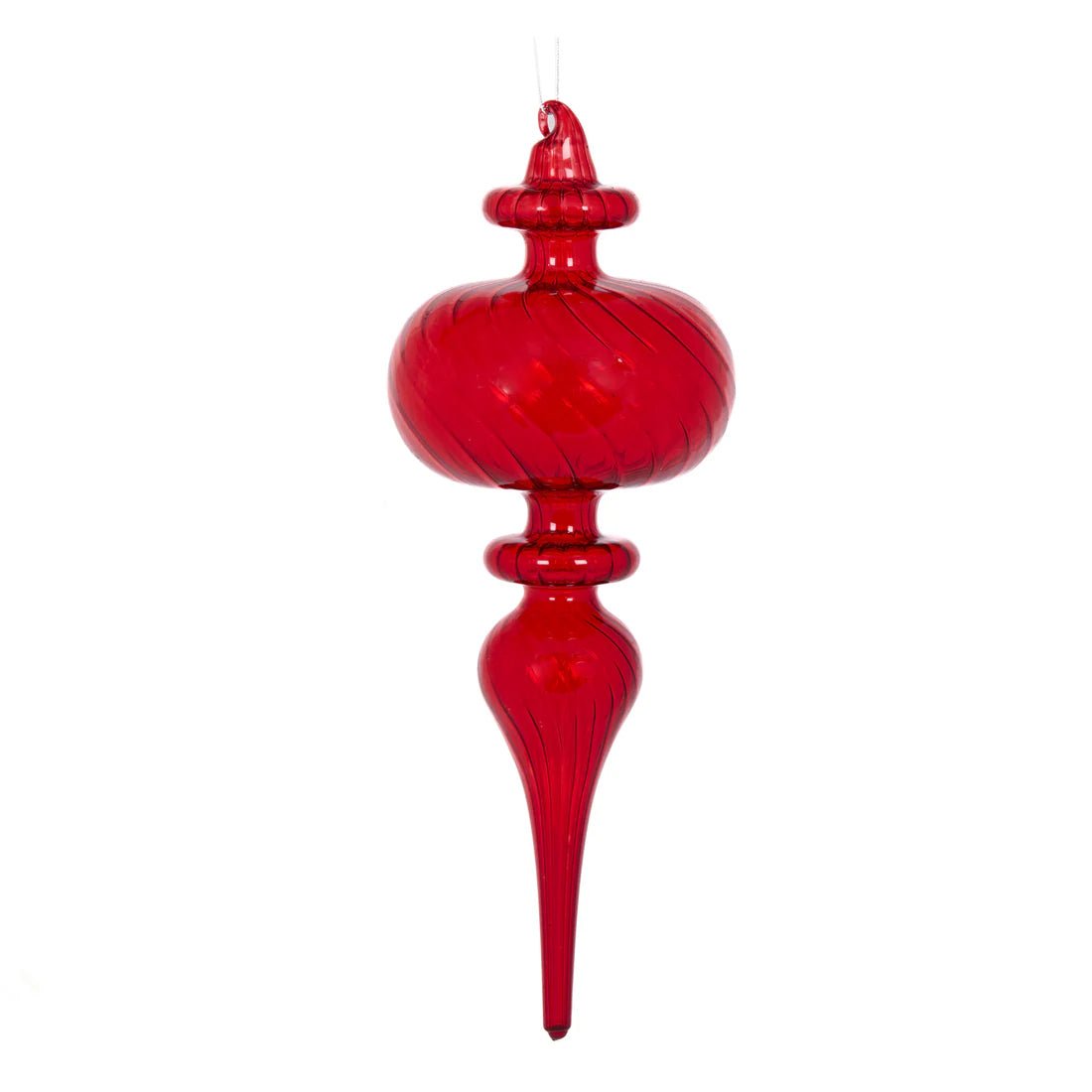 TRANSPARENT RED FINIAL - Pure Apotheca