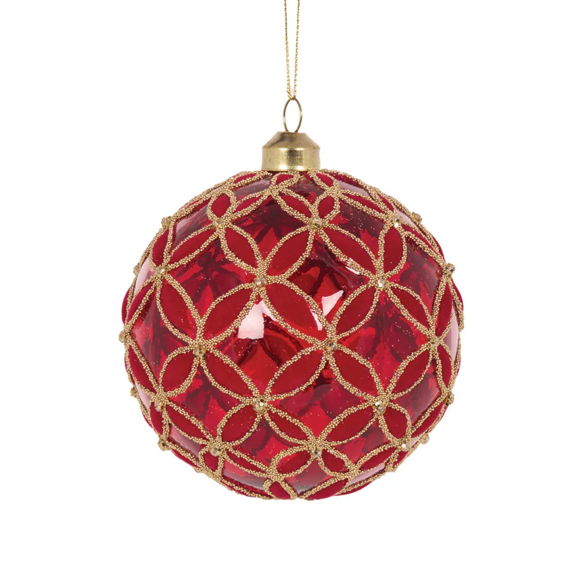 TRANSPARENT RED FLEUR BAUBLE - Pure Apotheca