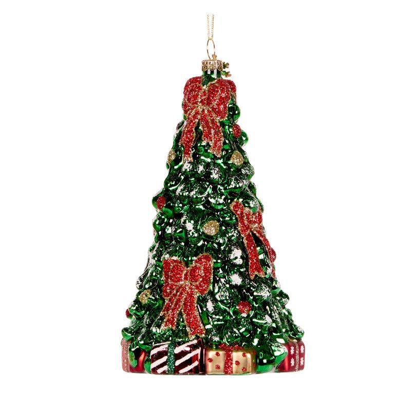 TREE WITH GIFTS GLASS ORNAMENT - Pure Apotheca
