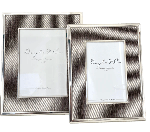 Tweed Silver Photoframe 4x6” - Pure Apotheca