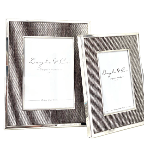 Tweed Silver Photoframe 4x6” - Pure Apotheca