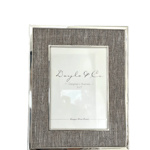 Tweed Silver Photoframe 5x7” - Pure Apotheca