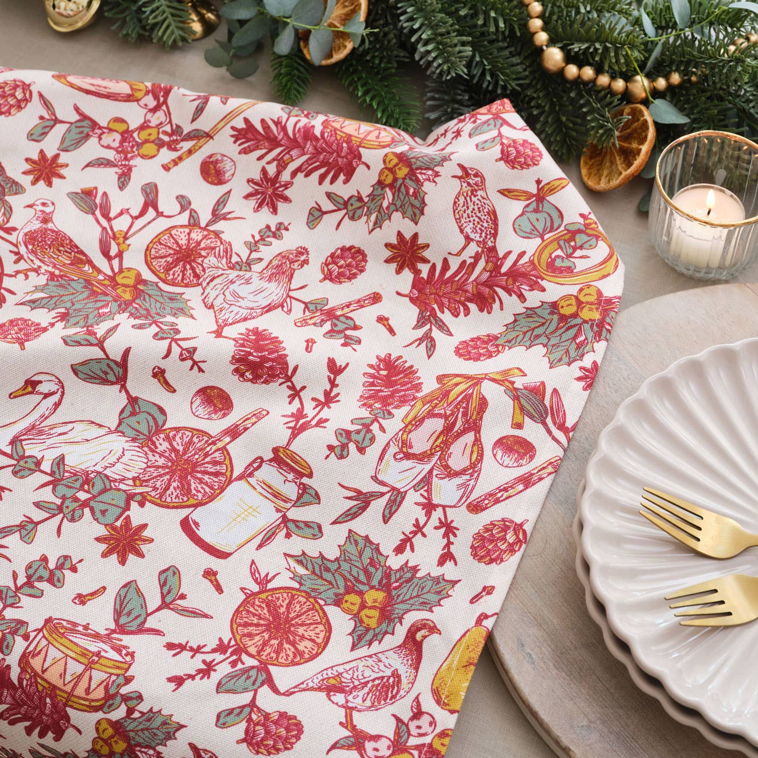 Twelve Days of Christmas Tea Towel - Pure Apotheca