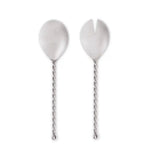 TWIST SILVER SALAD SERVER SET/2 - Pure Apotheca