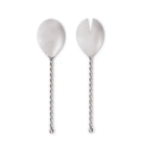 TWIST SILVER SALAD SERVER SET/2 - Pure Apotheca