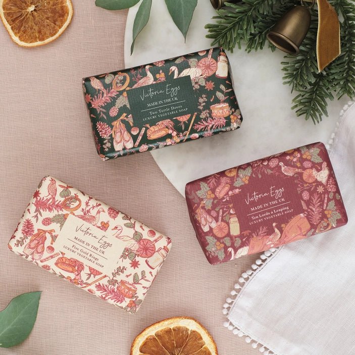 Two Turtle Doves Soap Bar - Winter Flowers - Pure Apotheca
