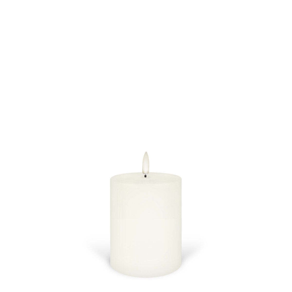 Uyuni Ivory Smooth Flat Top Pillar 7.8x10.1cm - Pure Apotheca