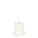 Uyuni Ivory Smooth Flat Top Pillar 7.8x10.1cm - Pure Apotheca