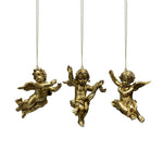 VALENTI RESIN GOLD HANGING CHERUB 3ASS - Pure Apotheca