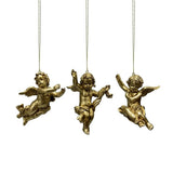 VALENTI RESIN GOLD HANGING CHERUB 3ASS - Pure Apotheca