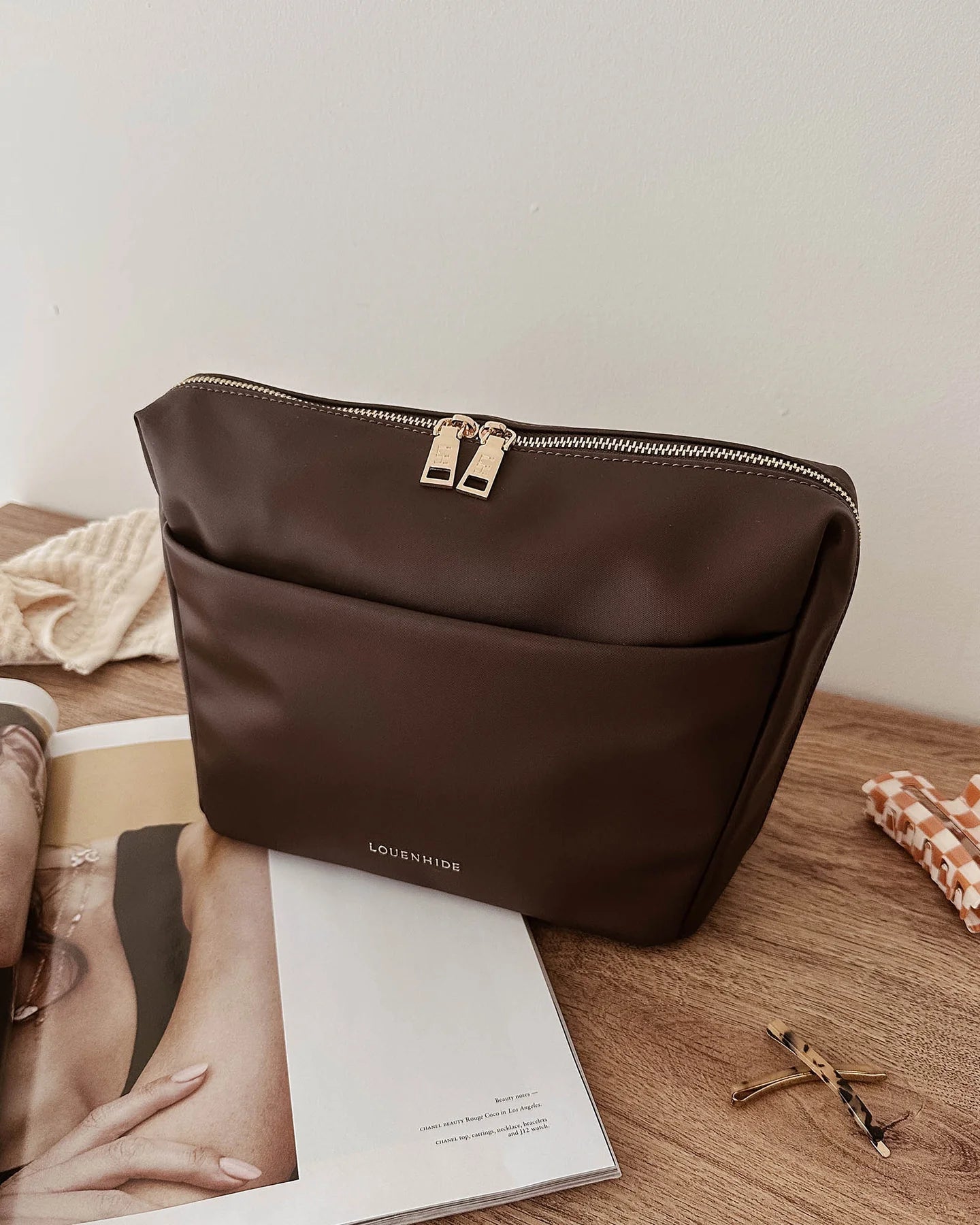 Vanessa Cosmetic Bag Chocolate - Pure Apotheca