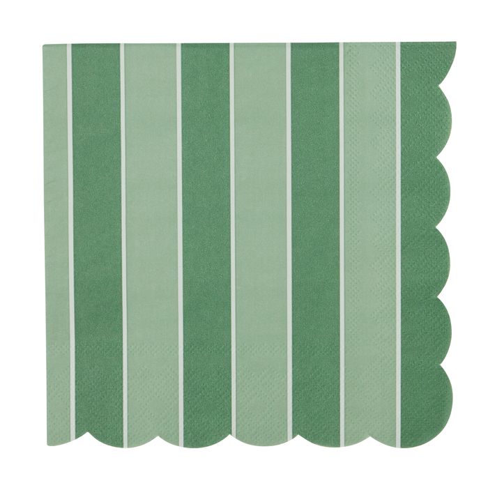 Variegated 20pk 3 Ply 33cm Napkin Grn - Pure Apotheca