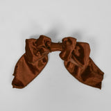 Velvet Clip on Bow SML Bronze - Pure Apotheca