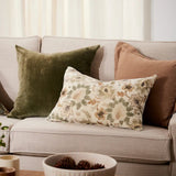 VELVET OLIVE CUSHION 55CM - Pure Apotheca