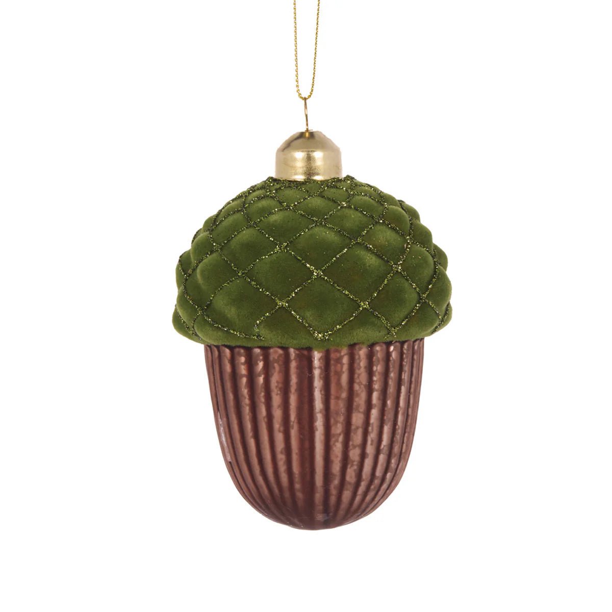 VELVET TOPPED ACORN BAUBLE - Pure Apotheca