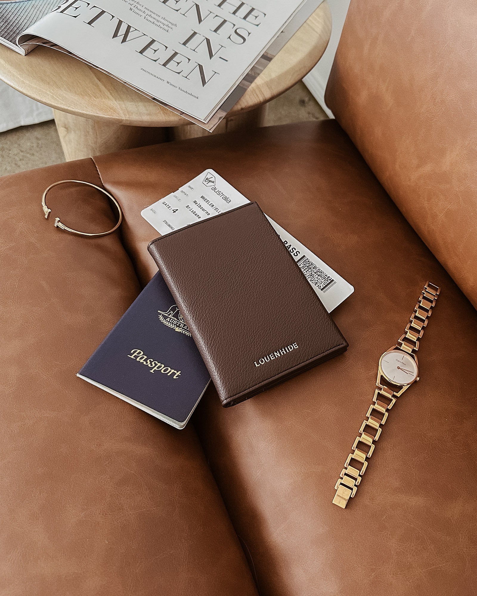 Venice Passport Holder Chocolate - Pure Apotheca