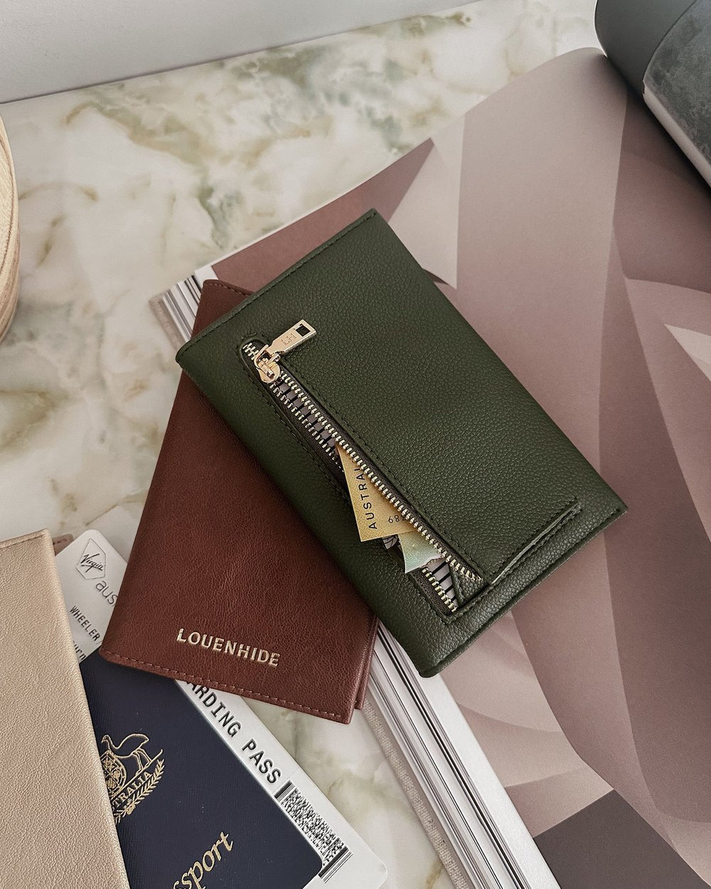Venice Passport Holder Saddle Malt - Pure Apotheca