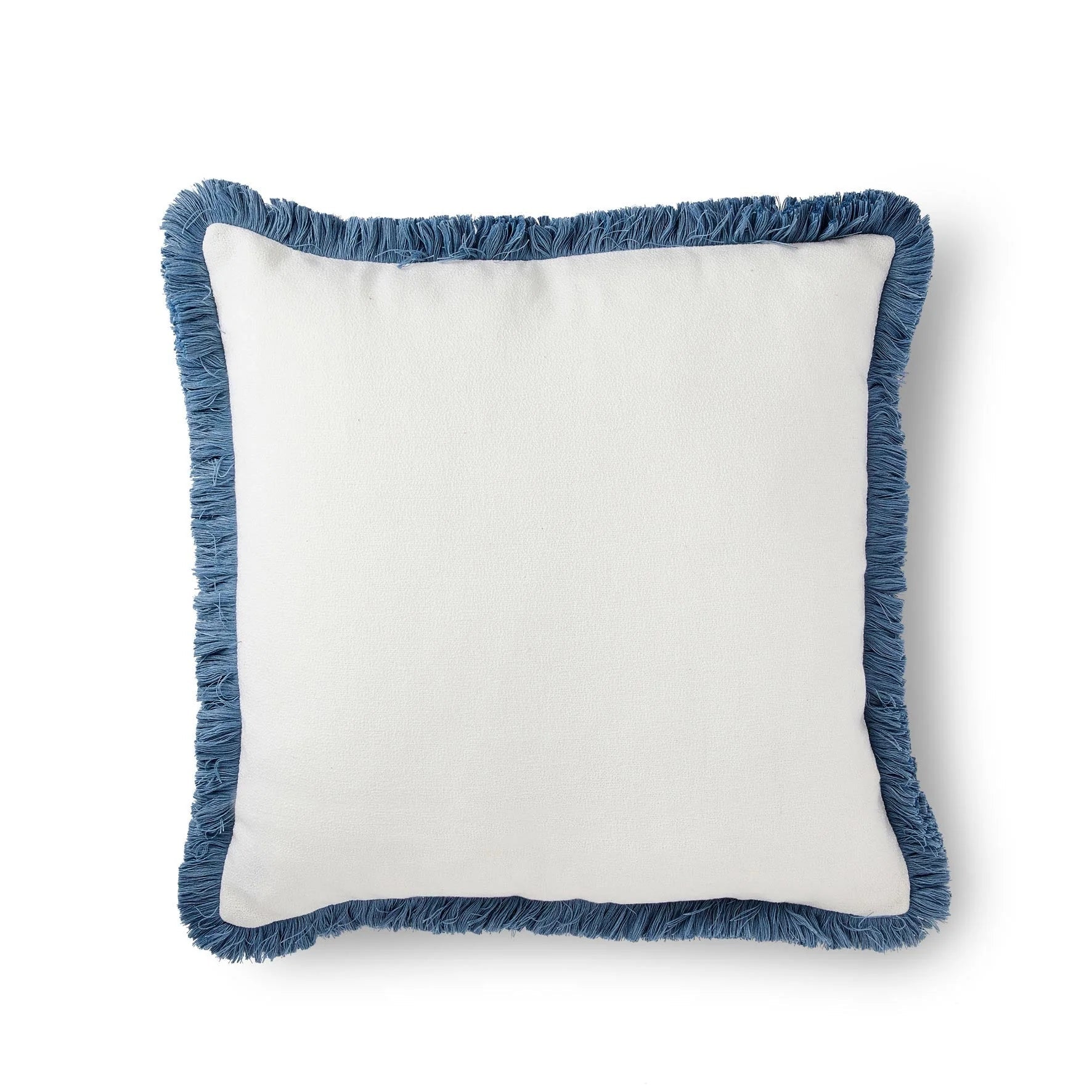 Vera Blue Fringe Cushion 50CM - Pure Apotheca