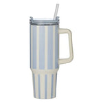 Vertice Stripe Insulated Mug 1.2L Blue - Pure Apotheca