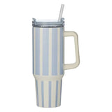 Vertice Stripe Insulated Mug 1.2L Blue - Pure Apotheca