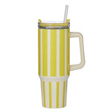 Vertice Stripe Insulated Mug 1.2L Yellow - Pure Apotheca