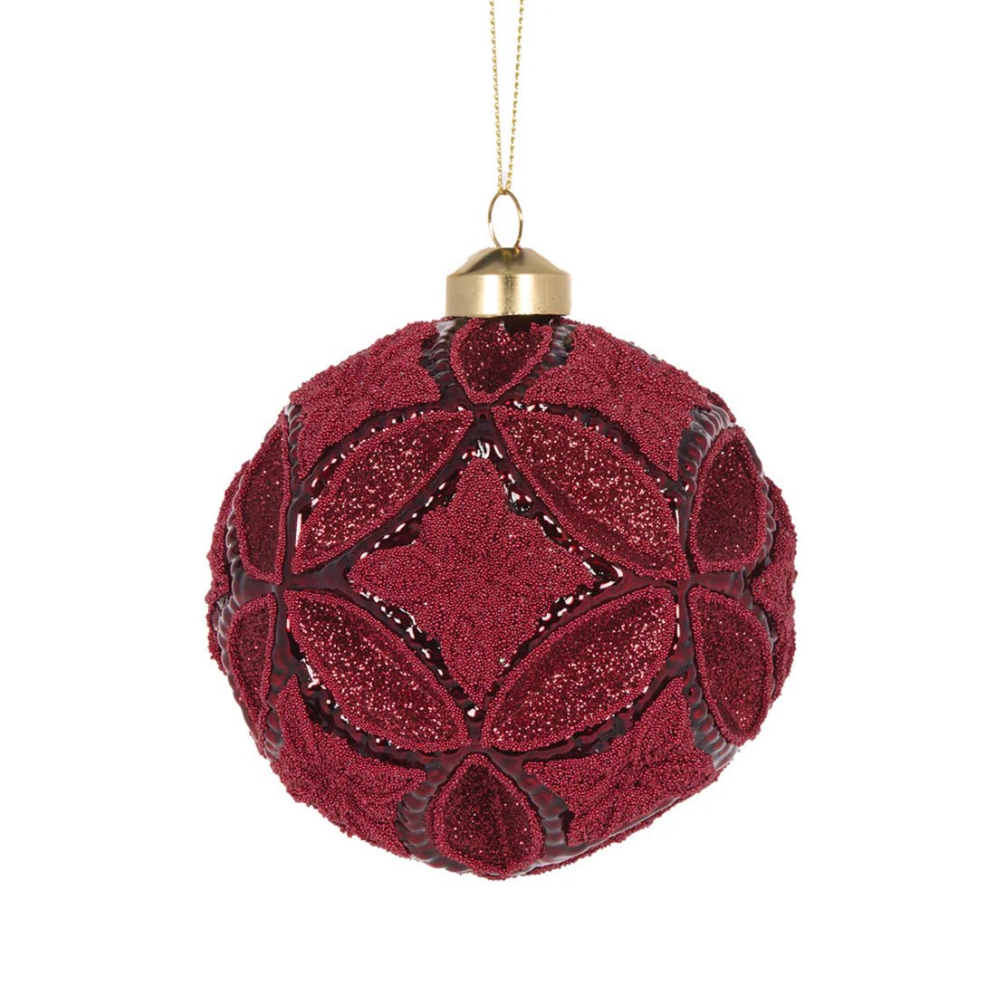 VINTAGE BURGUNDY DIAMOND CUT BAUBLE - Pure Apotheca