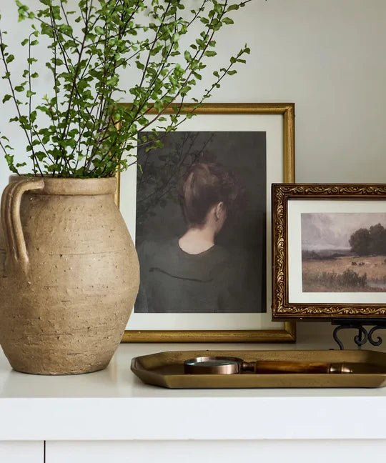 Vintage Portrait Lady in Green Wall Art - Pure Apotheca