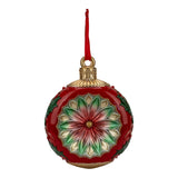 Vintage Red Round Bauble XL Hanging 38cm - Pure Apotheca