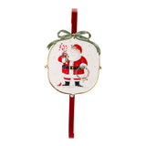 Vintage Red Santa Wreath Hanger 21cm - Pure Apotheca