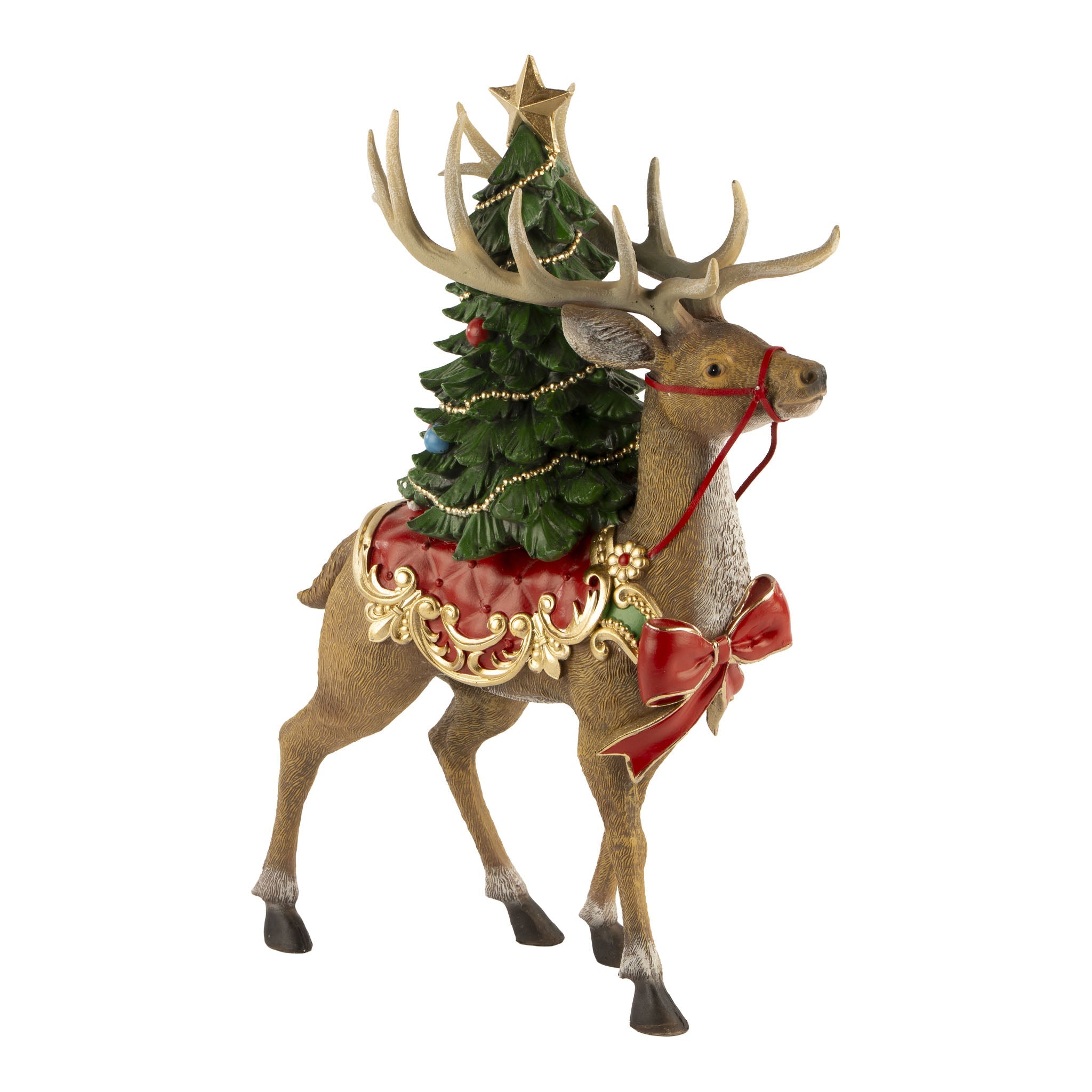 Vintage Traditional Christmas Tree on Deer 44cm - Pure Apotheca