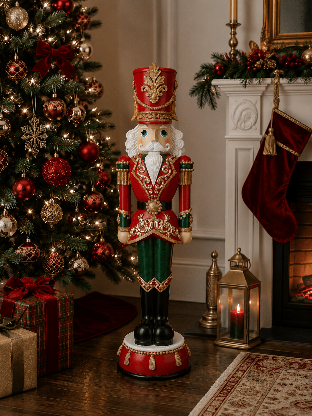 Vintage Traditional Nutcracker 92cm - Pure Apotheca