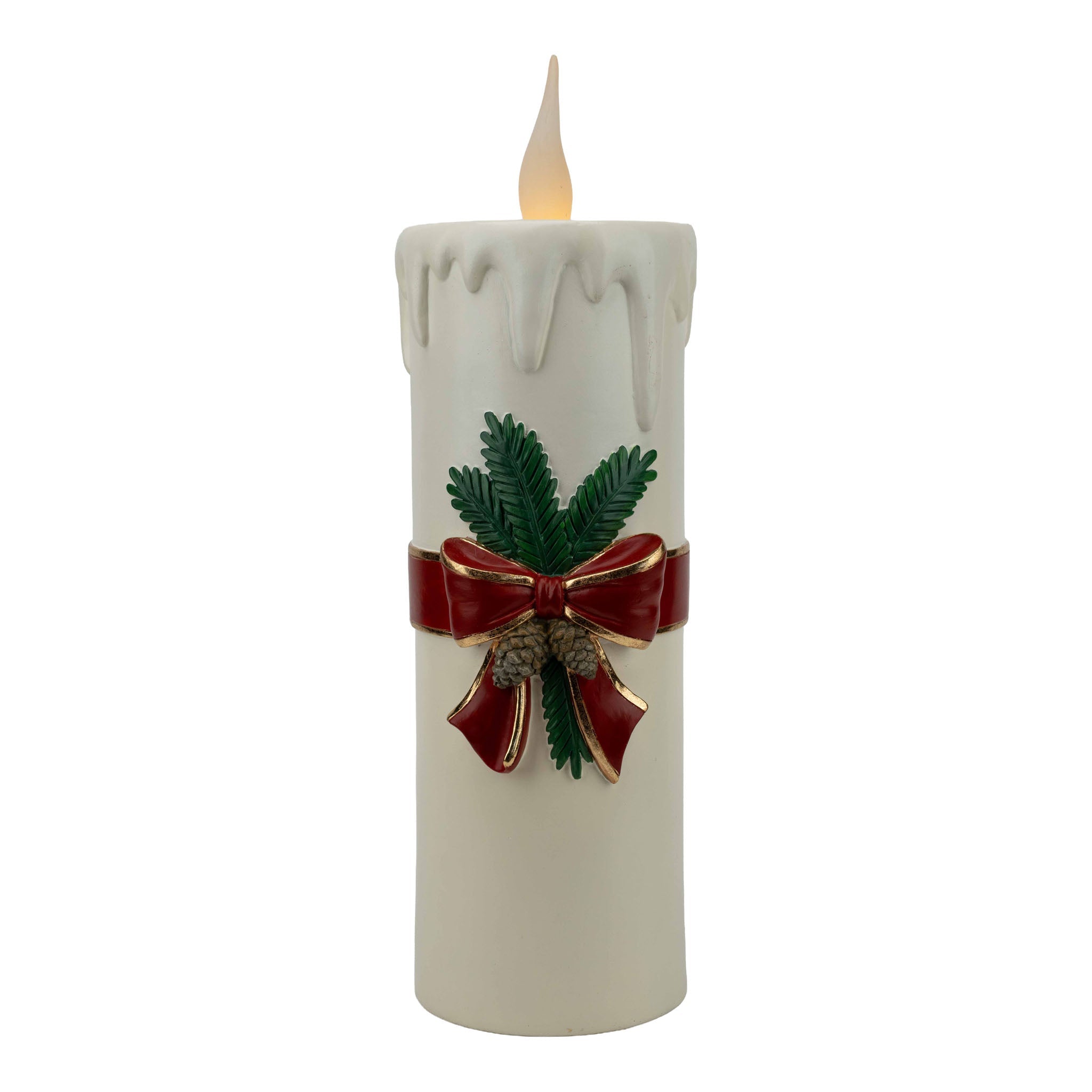 Vintage White Christmas Candle 55cm - Pure Apotheca