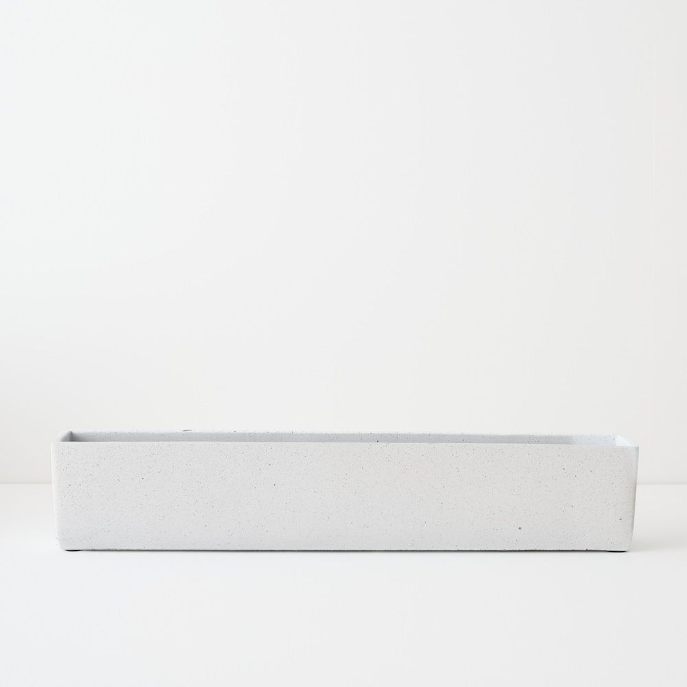 Voss Trough Whisper White 46cml x 7cmw x 9cmh - Pure Apotheca