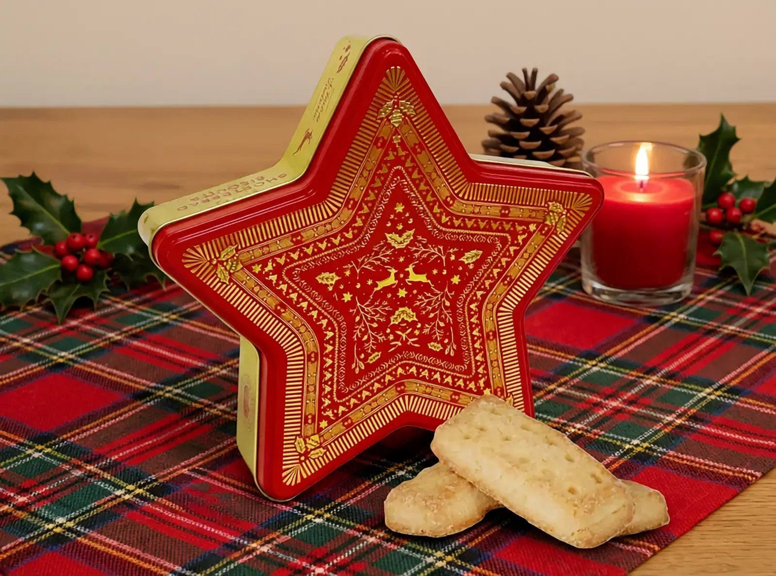 VPC Luxury Festive - Star Shortbread Tin 180g - Pure Apotheca