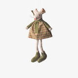 Green Tilly Mouse Hanging