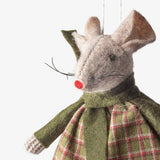 Green Tilly Mouse Hanging