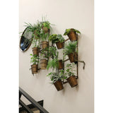 Wall Hanging Planter Rack with 6 Garden Pots - Pure Apotheca