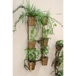 Wall Hanging Planter Rack with 6 Garden Pots - Pure Apotheca