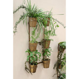 Wall Hanging Planter Rack with 6 Garden Pots - Pure Apotheca