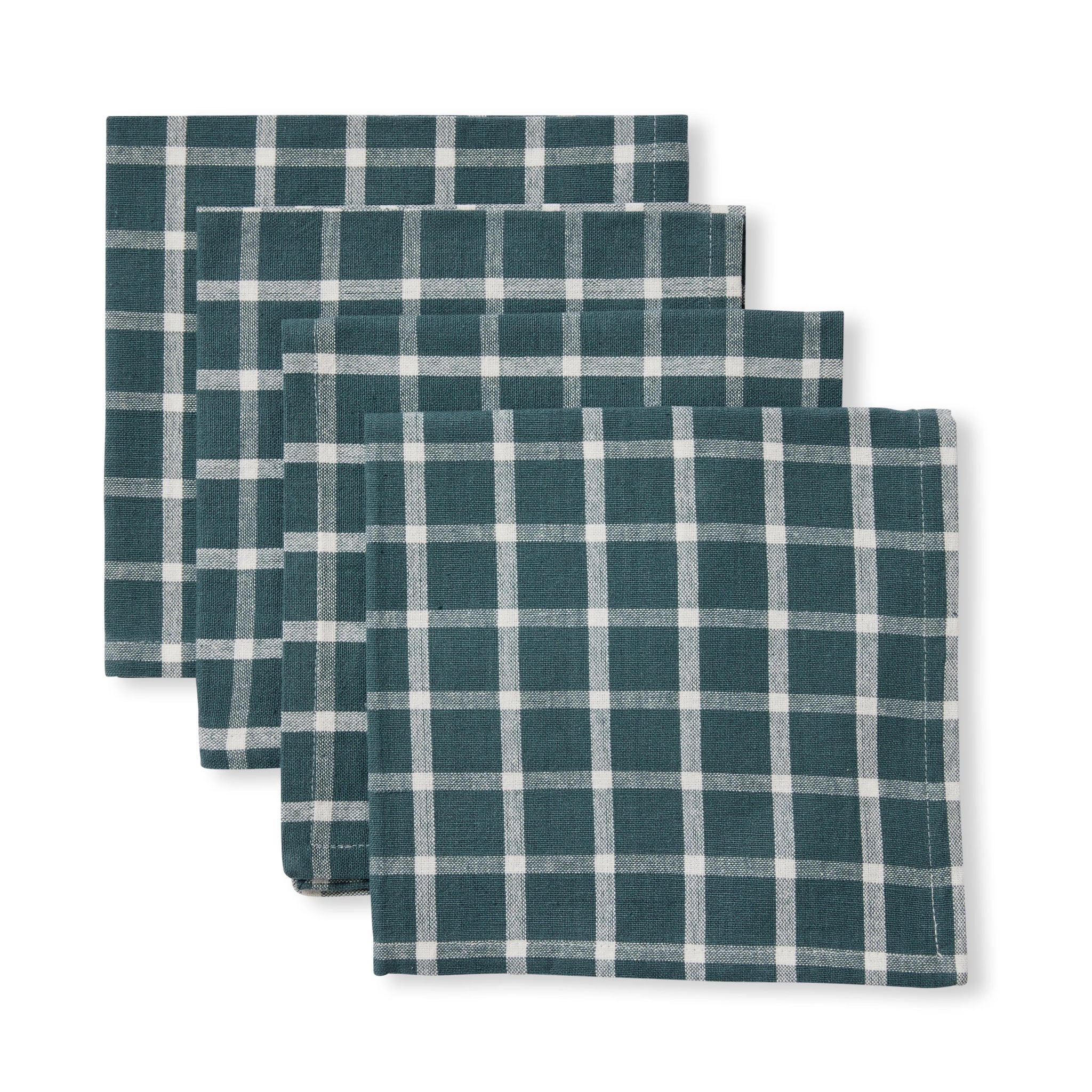 WALSH CHECK NAPKIN SET 4 45X45CM - Pure Apotheca