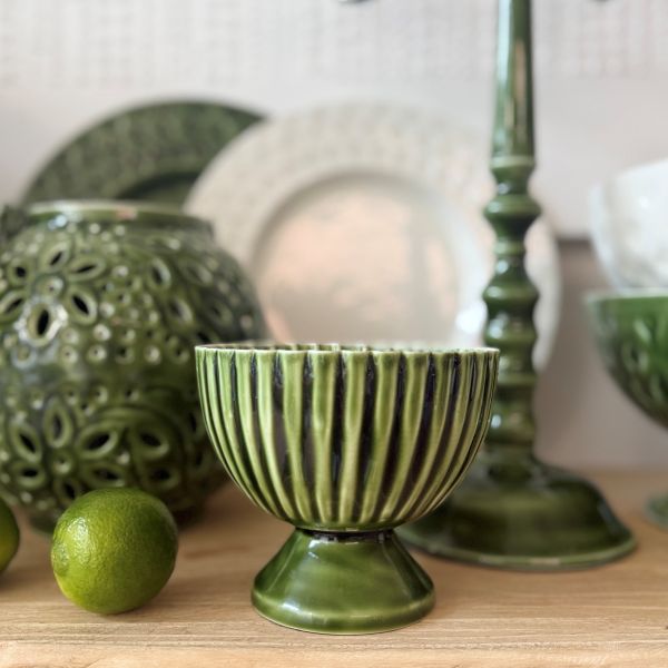 Wash Footed Bowl Green - Pure Apotheca