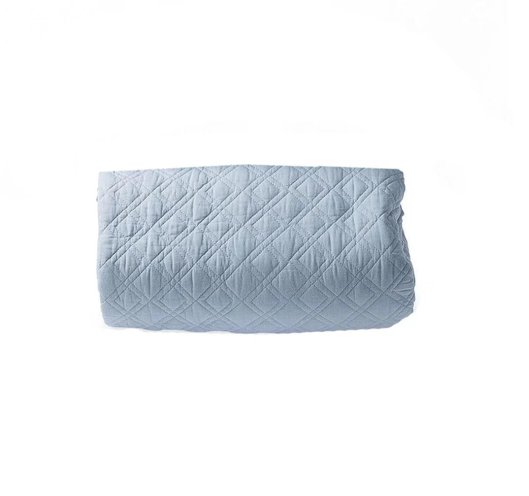 Watson Blue Queen Bedspread Set - Pure Apotheca